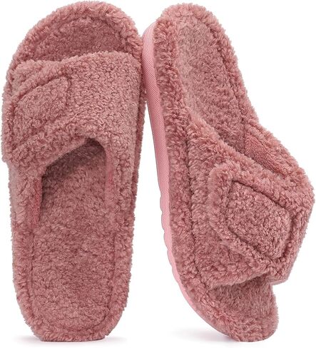 Unisex Orthopedic Slippers Arch Support Open Toe Shoes, F-Pink 38 | Comfortable House Shoes Featuring Adjustable Straps, Cushioned Footbed and Soft Fit for Everyday Indoor and Outdoor Wear in Kuwait