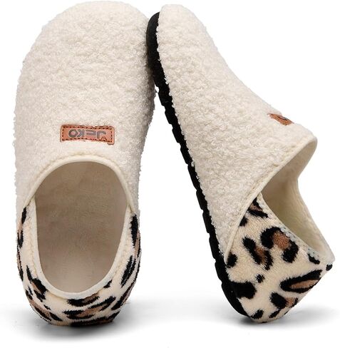Furry House Slippers for Men Women, Slip On Indoor | Thickened Sole, Non-Slip, for Yoga, Travel, Indoor House Use in Kuwait