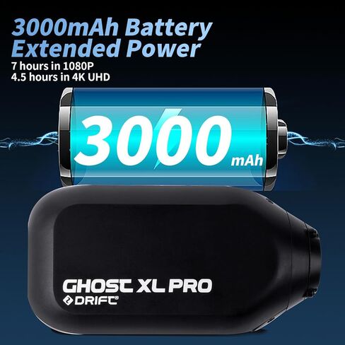 Drift Ghost XL PRO Sport Action Camera 4K Sport WiFi IPX7 Waterproof Wearable Live Stream Vlog Motorcycle Bicycle Helmet Cam in Kuwait