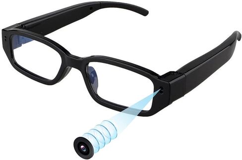 1080P HD Smart Glasses with Camera for Men, Hands-Free Video Recording Glasses, First Person View Camera Glasses for Cycling Travel Vlog in Kuwait