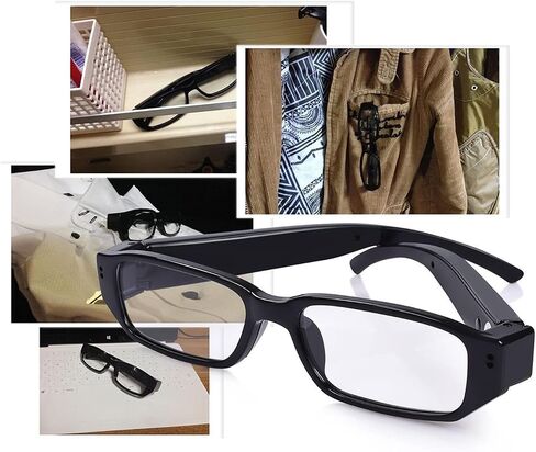 1080P HD Smart Glasses with Camera for Men, Hands-Free Video Recording Glasses, First Person View Camera Glasses for Cycling Travel Vlog in Kuwait