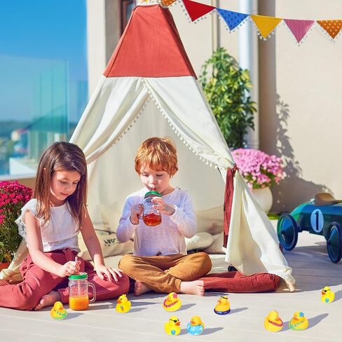Honoson 36 Pcs Rubber Duck in Bulk Mini Toy Rubber Duck for Bath Birthday Gifts Shower Party Favors Decoration(Pool) in Kuwait