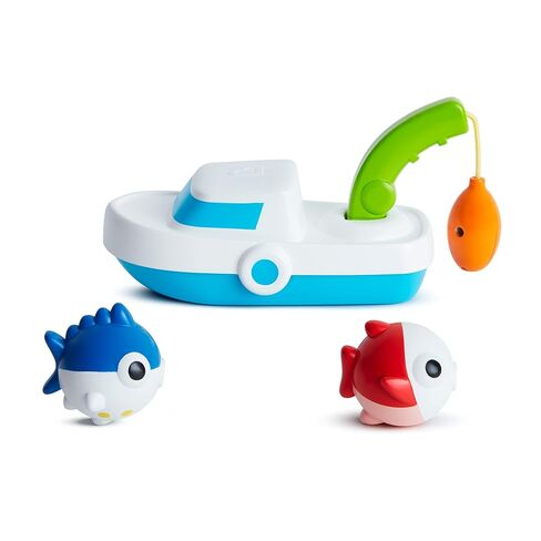 Munchkin® Deep Sea Fishin'™ Toddler Bath Toy and Game with Magnetic Fish, Boat, and Rod in Kuwait