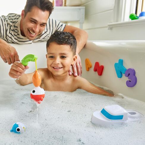Munchkin® Deep Sea Fishin'™ Toddler Bath Toy and Game with Magnetic Fish, Boat, and Rod in Kuwait