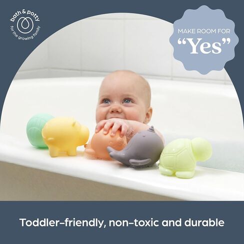 Dreambaby No Hole Bath Toys, 8-Pack Sensory Textured Sea Animals, Mold-Free | Water Play Set for Babies & Toddlers - Great for Bath, Pool & Water Tables in Kuwait