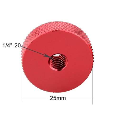 CAMVATE 1/4"-20 Female Thumb Wheel Lock Nut Adapter(2 Pieces) - 1490 in Saudi Arabia