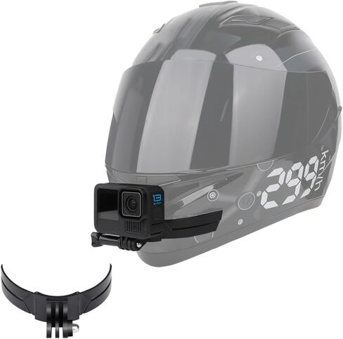 Motorcycle Helmet Chin Mount Kits with Adhesive Curved Pads Compatible with DJI Osmo Action 6, Osmo Action 5 Pro, Osmo Action 4, Osmo Action 3, Insta360, GoPro, SJCAM, Campark (Version B) in Kuwait