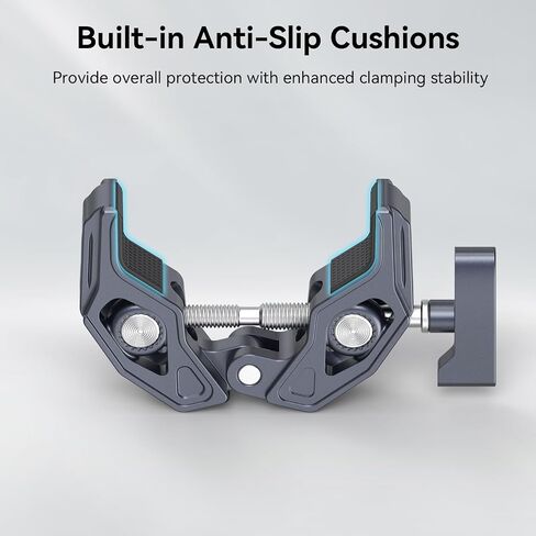 SMALLRIG Crab-Shaped Super Clamp, Camera Mount, 1/4"-20, 3/8"-16 Threaded Holes, 7.7lbs/3.5kg Payload, Compatible with Cameras, Monitors, LED Lights, etc. (Pack of 2) in Kuwait