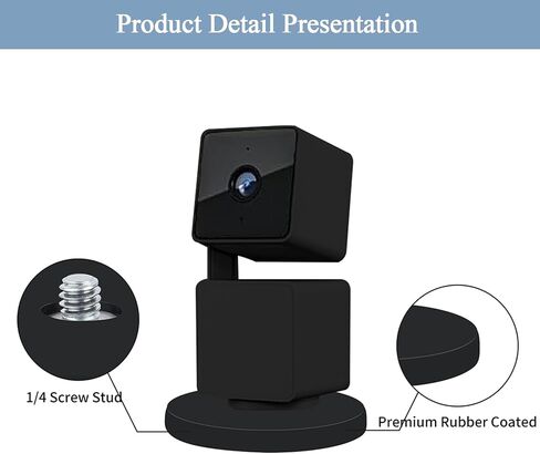 Magnetic Camera Mount Compatible with Wyze Cam Pan V4,Wyze Cam Pan V3/V2 | No Drill Magnetic Holder,Weatherproof, Strong Magnetic Force,Stable and Durable,1/4 Threaded Bracket Improved Safety,2 Pack in Kuwait