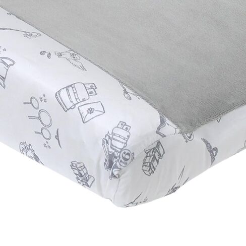 Warner Brothers Harry Potter Magical Moments Grey and White Super Soft Changing Pad Cover in Kuwait