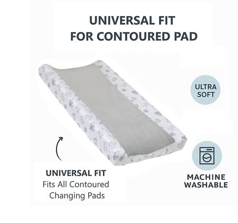 Warner Brothers Harry Potter Magical Moments Grey and White Super Soft Changing Pad Cover in Kuwait