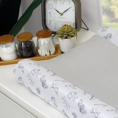 Warner Brothers Harry Potter Magical Moments Grey and White Super Soft Changing Pad Cover in Kuwait