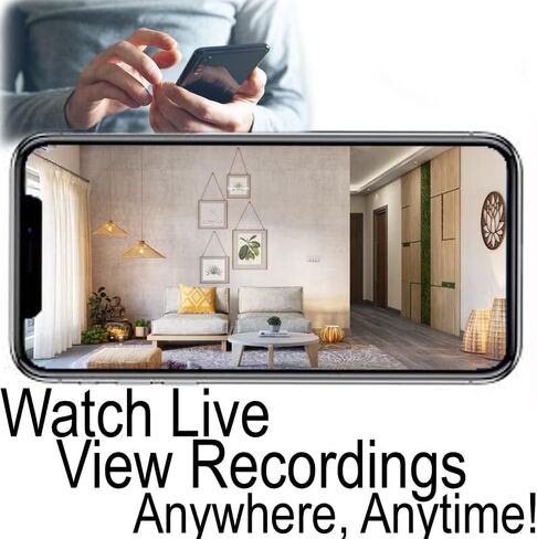 4K Tuya Smart Life Power Outlet Receptacle Wi-Fi Spy Camera 120V Wired (White/Round/Video only, No Audio) in Kuwait