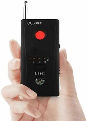 CC308+ Anti Spy RF Signal Bug Detector Hidden Camera Laser Lens GSM Finder in Kuwait