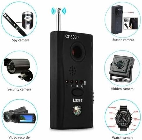 CC308+ Anti Spy RF Signal Bug Detector Hidden Camera Laser Lens GSM Finder in Kuwait