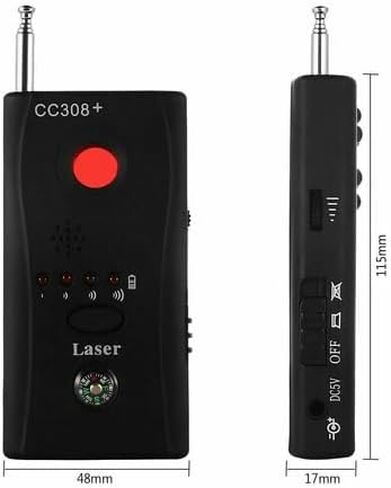 CC308+ Anti Spy RF Signal Bug Detector Hidden Camera Laser Lens GSM Finder in Kuwait