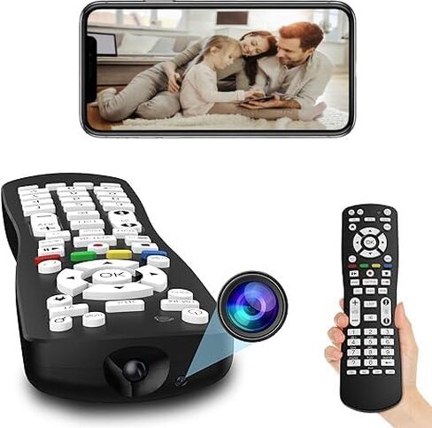 2 in 1 Use WiFi HD 1080P Hidden Camera TV Remote Spy Camera with Video and Motion Detection for Indoor Home Security Wireless Nanny Cam in Kuwait