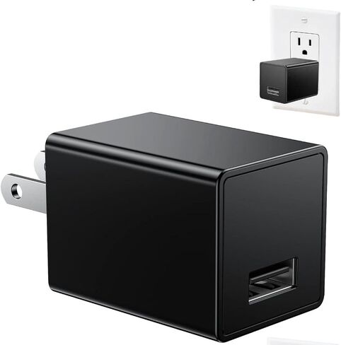 Hidden Spy Camera for Home Use, USB Charger Camera, 1080P HD Wireless WiFi Indoor Security Camera, Motion Detection, Video Only, No Audio Recording in Kuwait