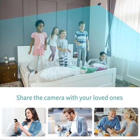 WiFi Mini Spy Camera Hidden Camera - Portable Small HD Nanny Cam with Night Vision and Motion Detection - Indoor Covert Security Camera for Home and Office - Hidden Spy Cam Surveillance Full HD 1080P in Kuwait