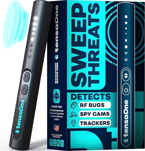 Hidden Camera Detectors – Mini Security Device for Audio Video Wireless Threats, Hotel Safety, Home Privacy and GPS Tracker Detection, Pen RF Spy Cam Voice Recorder Bug Finder for Travelers in Kuwait