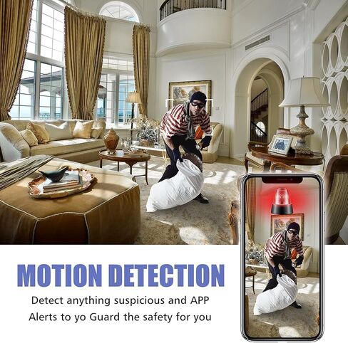 WiFi Mini Spy Camera Hidden Camera - Portable Small HD Nanny Cam with Night Vision and Motion Detection - Indoor Covert Security Camera for Home and Office - Hidden Spy Cam Surveillance Full HD 1080P in Kuwait