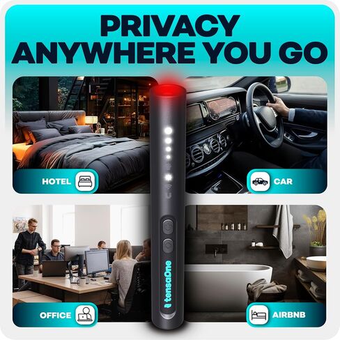 Hidden Camera Detectors – Mini Security Device for Audio Video Wireless Threats, Hotel Safety, Home Privacy and GPS Tracker Detection, Pen RF Spy Cam Voice Recorder Bug Finder for Travelers in Kuwait