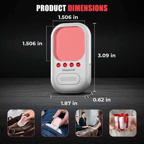 Infrared hidden camera detectors, personal safety devices for womens | 3 Working Modes & Enhanced Detail Detection, a Travel Safety Essential for Women, Perfect for Hotels, Apartments & Airbnb in Kuwait
