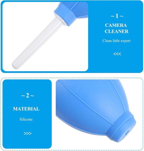 Sosoport 5pcs Silicone Air Blower Cleaner with Ergonomic Design and Precise Airflow for Camera Lens and Computer Laptop Equipment Dust Cleaning Random Color in Kuwait