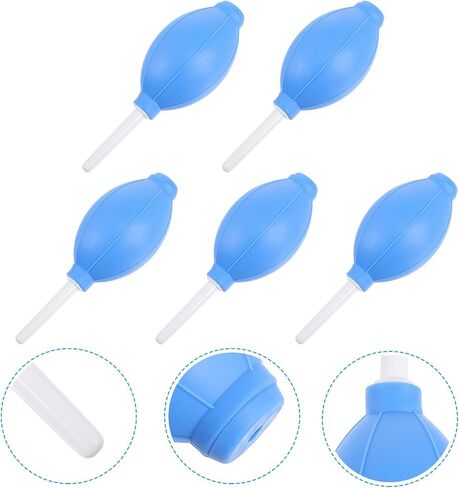 Sosoport 5pcs Silicone Air Blower Cleaner with Ergonomic Design and Precise Airflow for Camera Lens and Computer Laptop Equipment Dust Cleaning Random Color in Kuwait