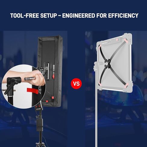 GVM Flexible LED Light Panel with Bluetooth Control, 200W Photography Light with Zipper Splicable, 2700K-6800K, Ultra-Thin 12"x36" Video Light with Softbox for Studio, Film, Vlog, Photography in Kuwait
