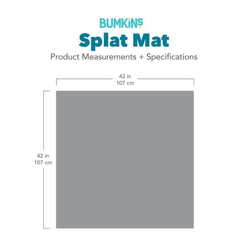 Bumkins Baby Splat Mat for Under High Chair, Babies Toddlers Eating Mess Mat, Waterproof Reusable Cloth for Arts and Crafts, Playtime Mat for Kids, Floors or Tables, Fabric 42inx42in, Desert Boho in Kuwait