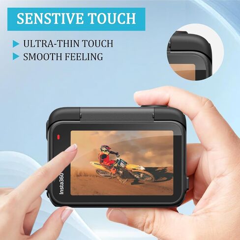 4 pcs Lens Screen Protector made for Insta360 Ace Pro 2 | [Camera Tempered Glass], [Alignment Kit Eazy installation], 9H Hardness, Anti-Scrach, Anti-Bubble, Easy Install in Kuwait