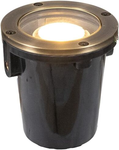 VOLT 12V Waterproof IP68 3-in-1 in-Grade Light (Brass Top) | Bronze Finish, Low Voltage, Lamp Ready, Ideal for Outdoor Path Garden Deck Yard or Pond in Kuwait