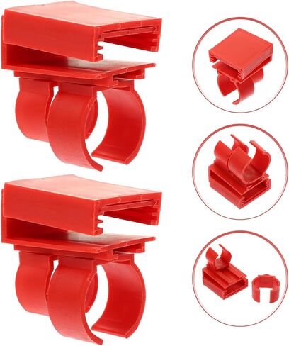 INOOMP 2pcs LED Lamp Mounting Clips for Aquarium and Fish Tank Reusable Plastic Light Brackets to Stabilize Light for Feeding Fish in Kuwait