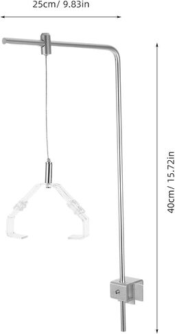 ULTECHNOVO 4pcs Adjustable Aluminum Alloy Fish Tank Light Holder Clamp Range 6.5cm-11cm, Quick and Easy Installation Aquarium Lamp Bracket Support for Freshwater and Saltwater Tanks in Kuwait