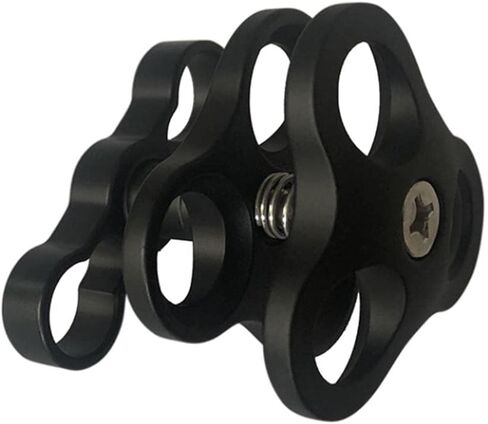 harayaa Diving Lights Clamp Underwater Ball Clamp 3 Holes Easy Releasing for in Kuwait