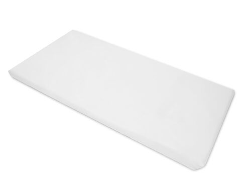 American Baby Company 10 Piece Cotton-Polyester Blend Fitted Nap Mat Sheet with Elastic Corners 24" x 48" x 4" - Soft & Breathable Rest Mat Sheet or Nap Mat Cover for Daycare & Preschool, White in Kuwait