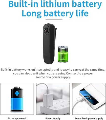 1080P HD Mini Pen Body Camera Night Vision Portable Micro DV Recorder for Hiking Outdoor Sports Shooting in Kuwait