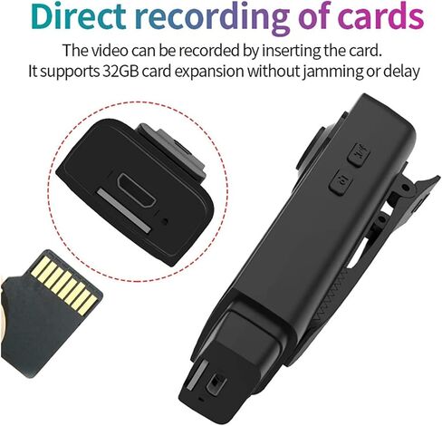 1080P HD Mini Pen Body Camera Night Vision Portable Micro DV Recorder for Hiking Outdoor Sports Shooting in Kuwait