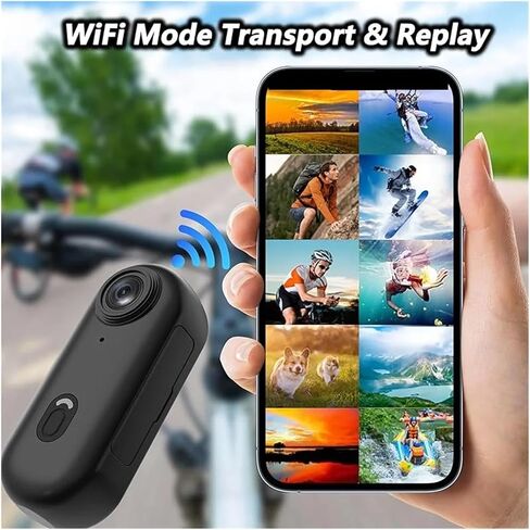 4K Magnetic Pocket POV Mini Body Camera WiFi Waterproof Chest Helmet Recorder for Bicycle Sports Vlog Shooting in Kuwait