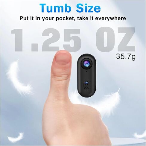 4K HD WiFi Pocket Mini Vlog Body Camera with 128GB Storage Portable Wireless Action Cam for Outdoor Sports Video Recording in Kuwait