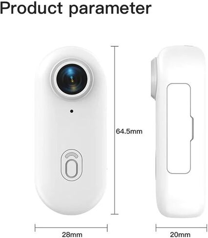 4K HD WiFi Pocket Mini Vlog Body Camera with 128GB Storage Portable Wireless Action Cam for Outdoor Sports Video Recording in Kuwait