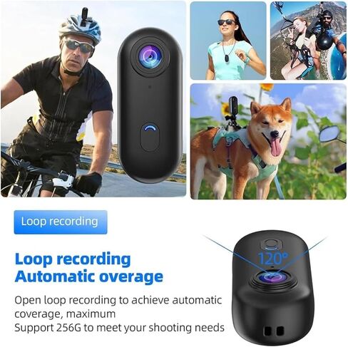 H88 PRO 4K EIS Anti-Shake Mini Action Camera WiFi IPX7 Waterproof Portable POV Video Recorder for Outdoor Vlogging in Kuwait