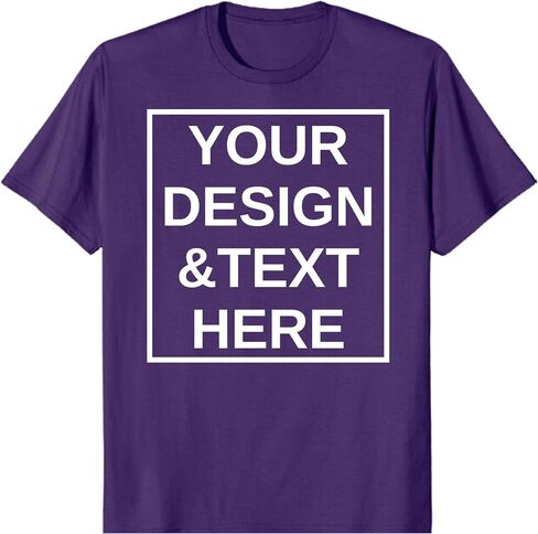 Custom T Shirt for Men/Women/Kids Design Your Own Shirt Add Text/Photo/Logo Personalized Tee with Your Design for Special Day in Kuwait