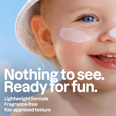 ATTITUDE Baby Mineral Sunscreen SPF 50, Broad Spectrum Zinc Oxide, EWG Verified, Mineral-Based, Non-Nano, Lightweight Cream for Face & Body, Gentle Formula, Unscented, 3 Oz in Kuwait