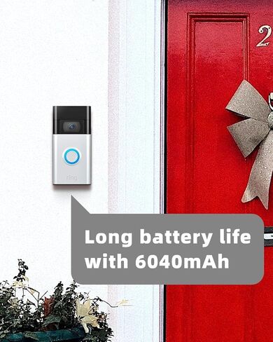 3-Pack Battery for Ring, Camera Batteries with Charger Station Ring Doorbell Batteries for Rings Camera 3/4 Stick Up Cameras Spotlight Cam Indoor/Outdoor Use in Kuwait
