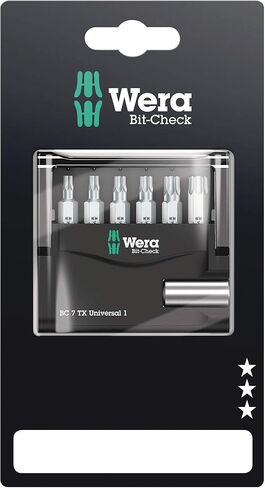 Wera 073404 6 Piece Professional Torx TX10-TX40 Mini Bit Check,5073404001 in Kuwait