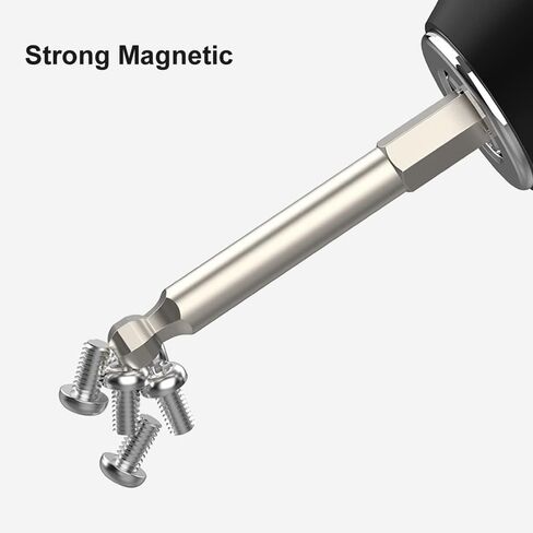 7pcs Metric Ball End Hex Screwdriver Bit Set Magnetic Ball Head Allen bits 2MM 2.5MM 3MM 4MM 5MM 6MM 8MM 1/4 Inch Hex Shank 65MM Length in Kuwait