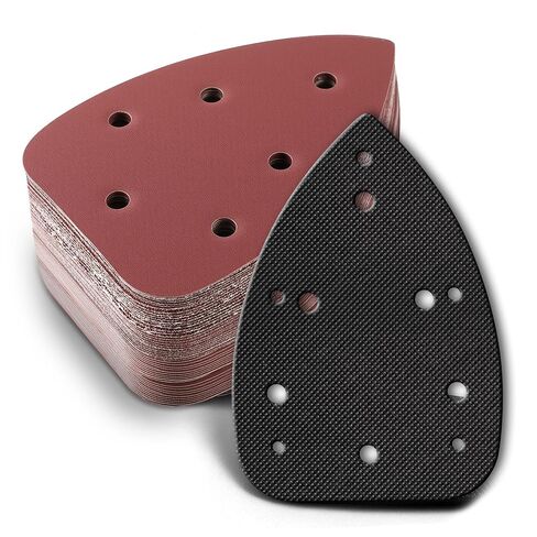 1 Pcs Mouse Sander Replacement Pads with 30 Pcs Sandpaper | 40 80 120 180 240 Grits Sanding pad, Compatible with Ryobi CFS1503K CFS1503 CFS1502 CFS1503G Mouse Detail Sander in Kuwait