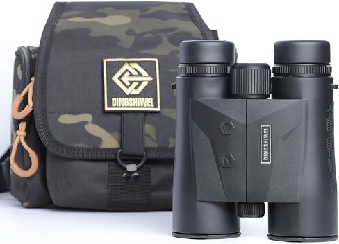 Laser Rangefinder Binoculars 10x42 Hunting Golf Black | 1968-yard long range, 0.15s fast laser measurement, ±0.5m accuracy, IP65 waterproof, HD optics for outdoor adventures in Kuwait